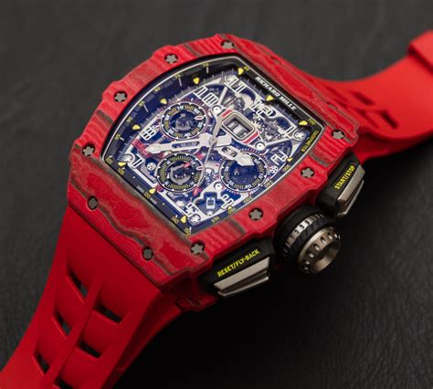 richard mille flyback red quartz|Richard Mille rm watch price.